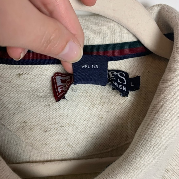 Chaps Ralph Lauren Cotton Linen Blend Polo T-Shirt Size Large - Picture 5 of 9